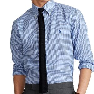 Blue Gingham RL Button Down